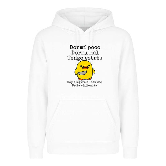 Sudadera Dormí Mal Tengo Estrés Humor Sarcástico Infantil