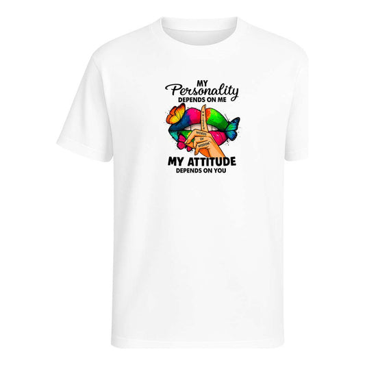 Playera My Personality My Attitude Sarcasmo Broma Unisex