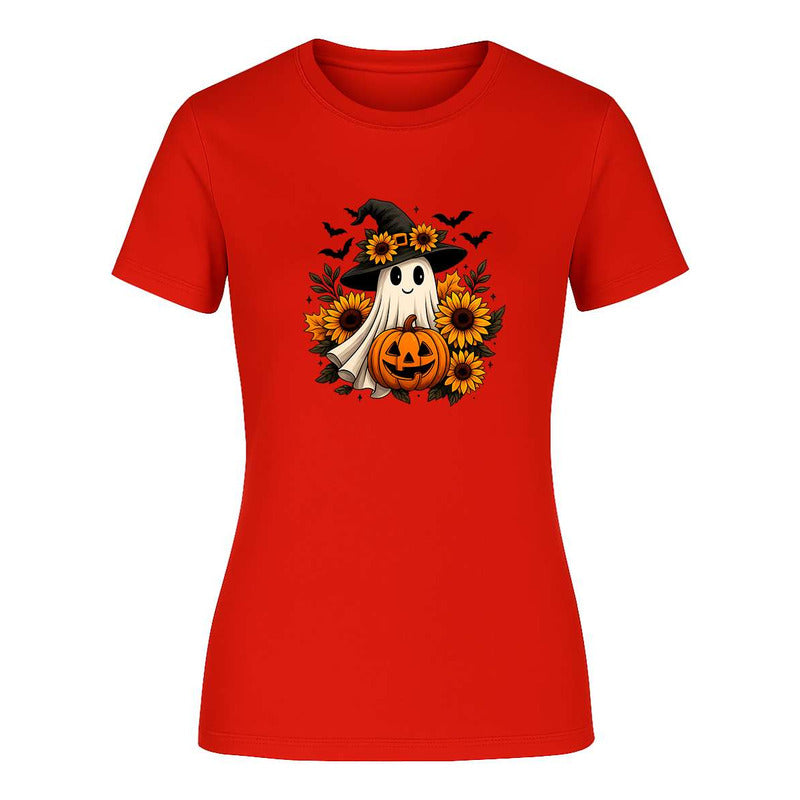 Playera Fantasma Tierno De Dama Halloween Noche De Brujas