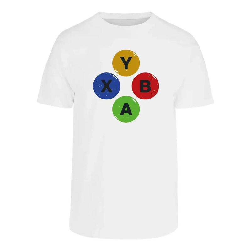 Playera Gamer Botones Control Para Caballero