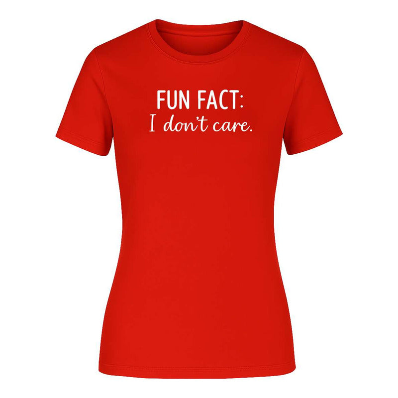 Playera "Fun Fact I Don't Care" - Dama