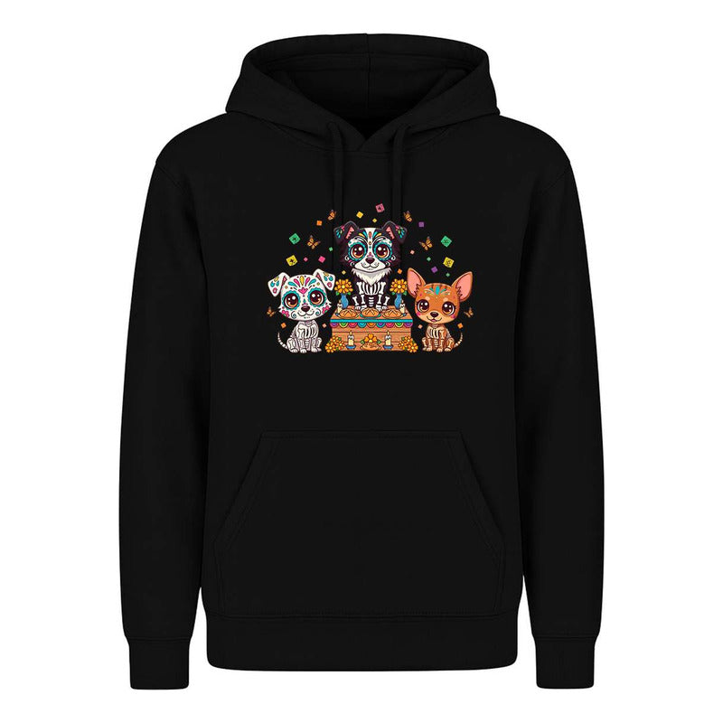 Sudadera Perros Día De Muertos Ofrenda Mexicana Infantil