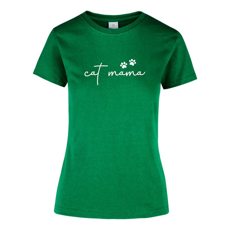 Playera "Cat Mama" Amante de los Gatos - Dama
