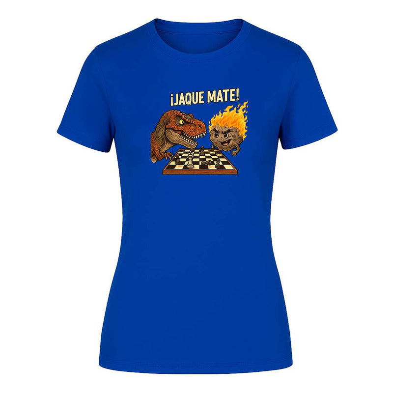 Playera "Jaque Mate" Dinosaurio vs Meteorito - Dama
