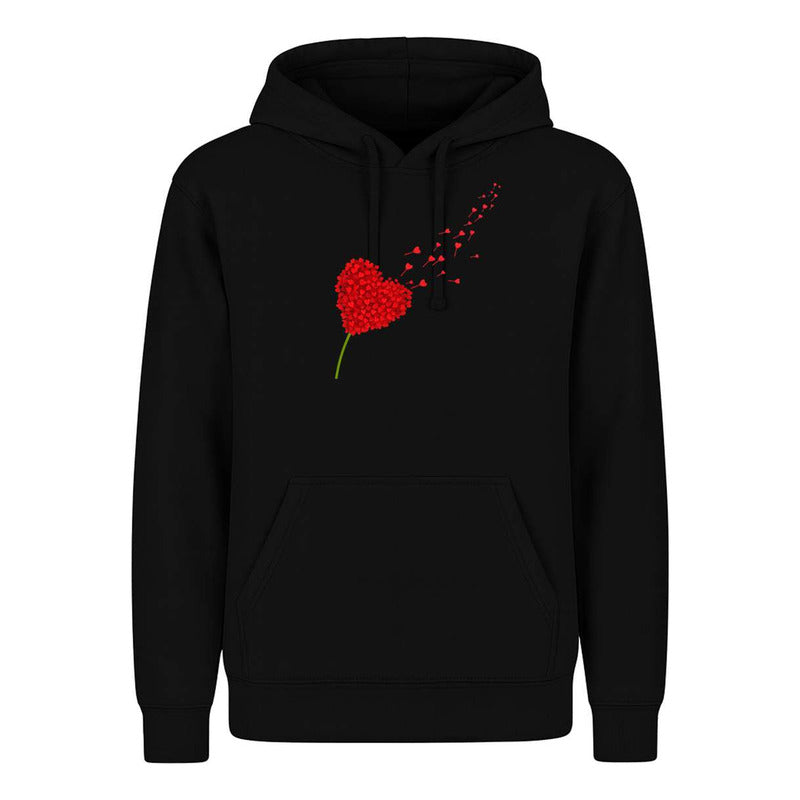 Sudadera Corazón Flor Pétalos Amor Romántica Pareja Infantil