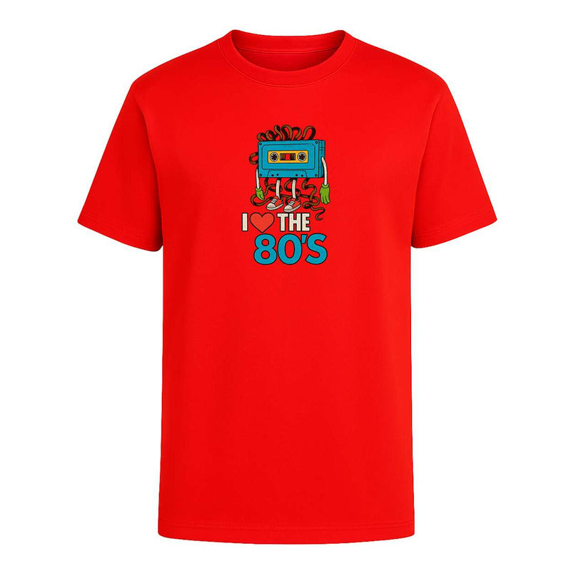 Playera "I Love The 80s" Cassette Retro - Hombre