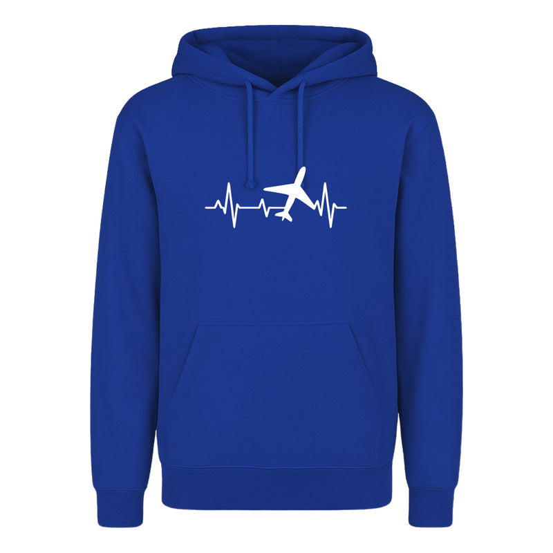 Sudadera Unisex Avión Corazón Viajero Amante De Viajes