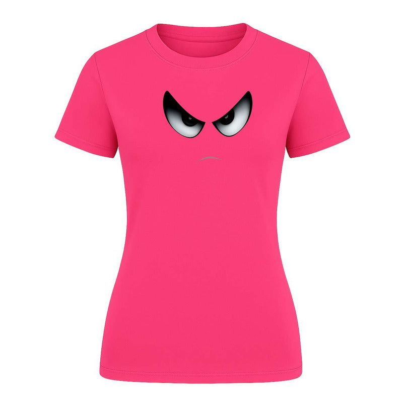Playera "Cara Enojada" Ojos Enfadados - Dama