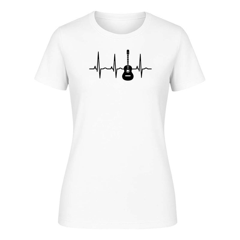 Playera "Ritmo del Corazón" Guitarra Rock - Dama