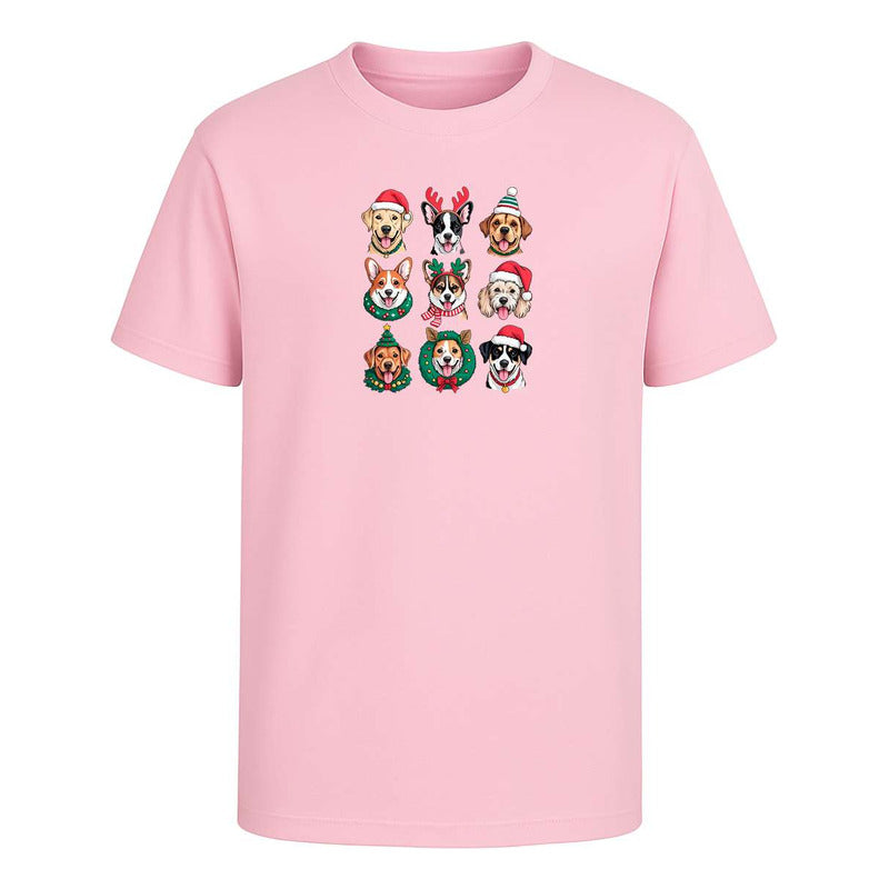 Playera Perros Navideños Dog Lover Santa Regalo Infantil