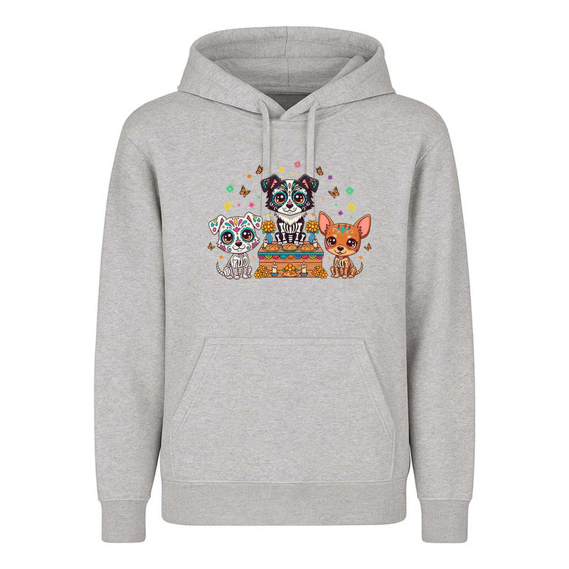 Sudadera Perros Día De Muertos Ofrenda Mexicana Infantil