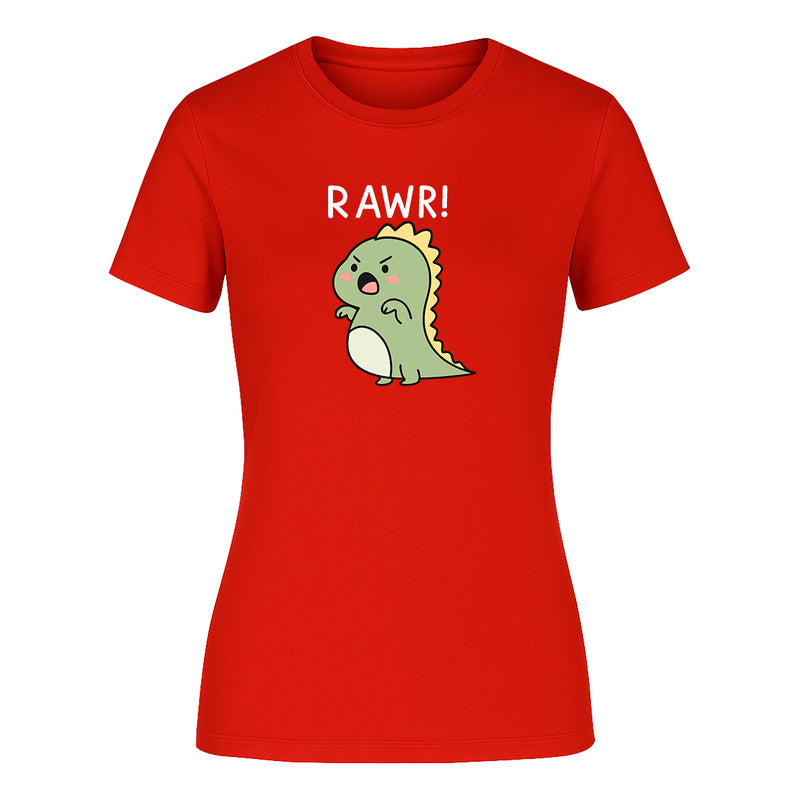 Playera "Rawr" Dinosaurio Kawaii - Dama