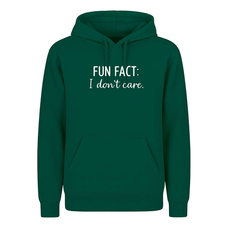Sudadera Fun Fact I Dont Care Frase Sarcástica Broma Unisex