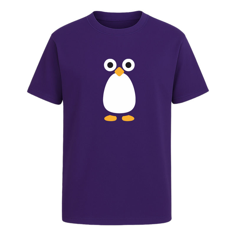 Playera Pingüino Unisex Diseño Minimalista Divertido Cute