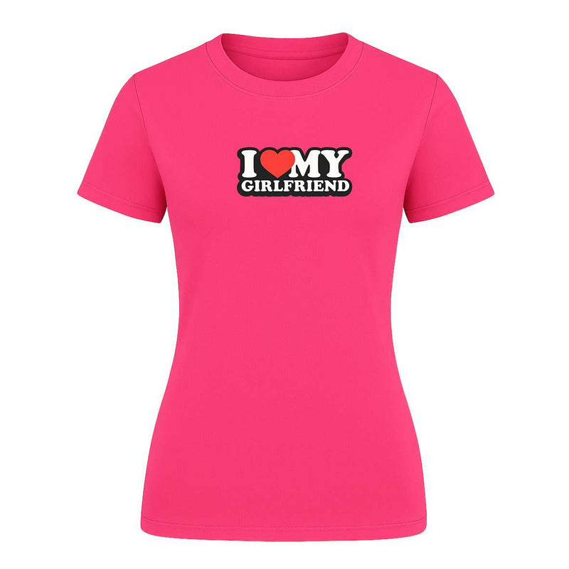 Playera "I Love My Girlfriend" - Dama