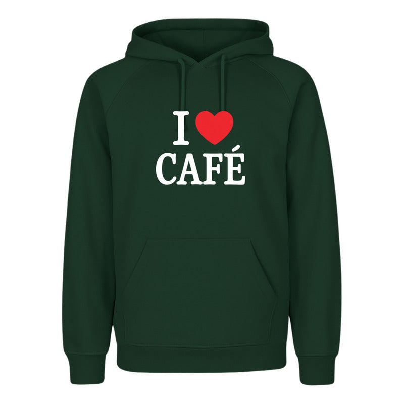 Sudadera Unisex I Love Café Ideal Para Coffee Lovers