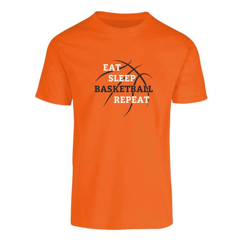 Playera Basketball Eat Sleep Repeat Baloncesto Para Hombre