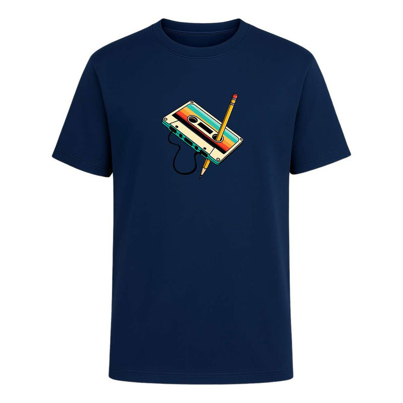 Playera "Casete Vintage" Música Retro - Hombre