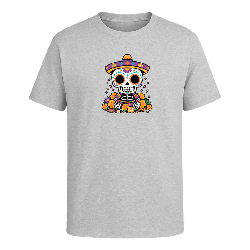 Playera Calavera Con Sombrero Día De Muertos Catrín Infantil
