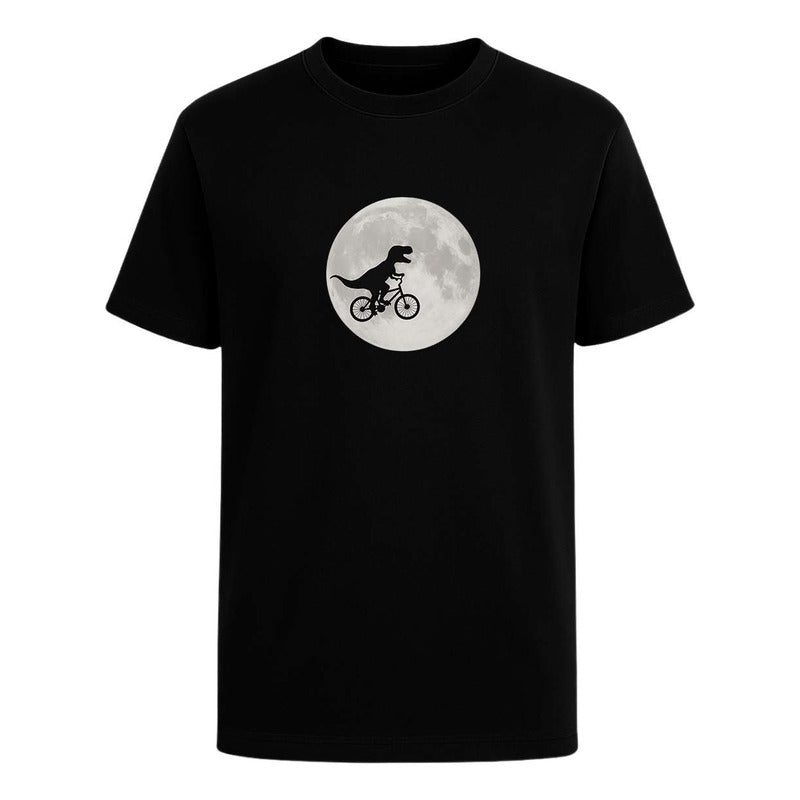 Playera "Dinosaurio En Bici" Luna - Hombre