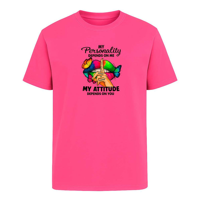 Playera My Personality My Attitude Sarcasmo Broma Unisex