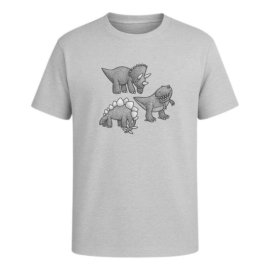 Playera "Dinosaurios" Triceratops Stegosaurio T-Rex - Infantil