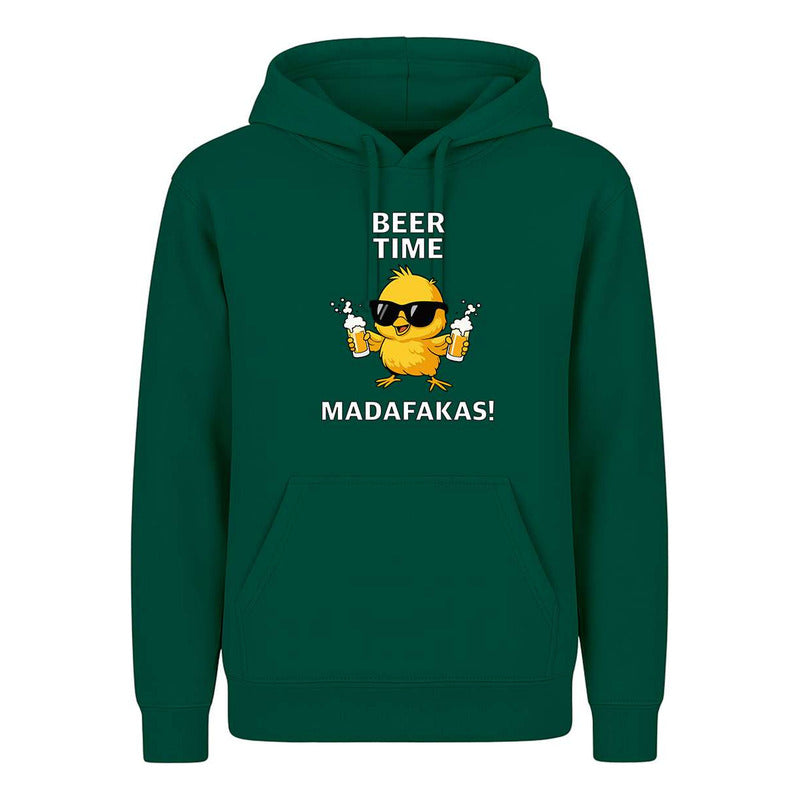 Sudadera Beer Time Madafakas Pollito Cerveza Broma Unisex