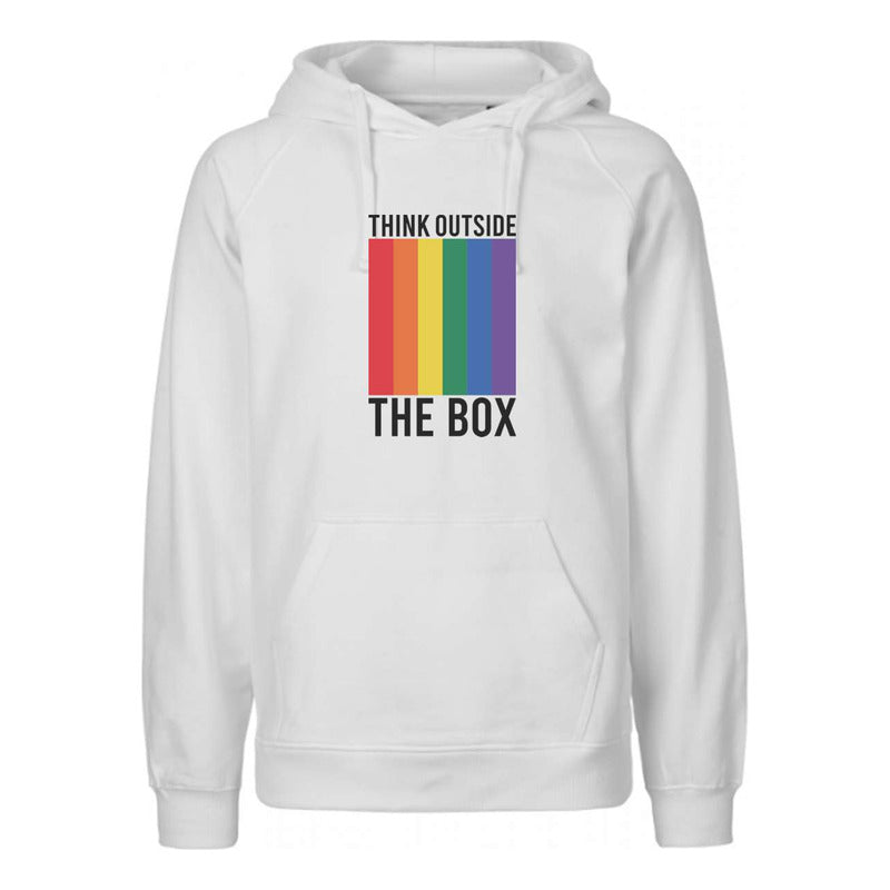 Sudadera Lgbt+ Piensa Fuera De La Caja Orgullo Gay Unisex