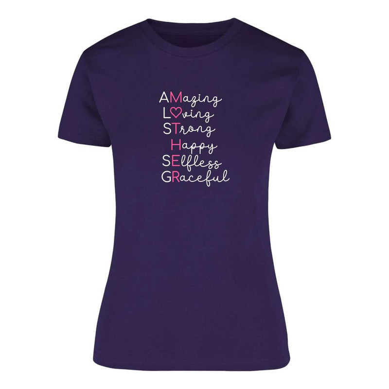 Playera "Mother" Acróstico Inspirador - Dama