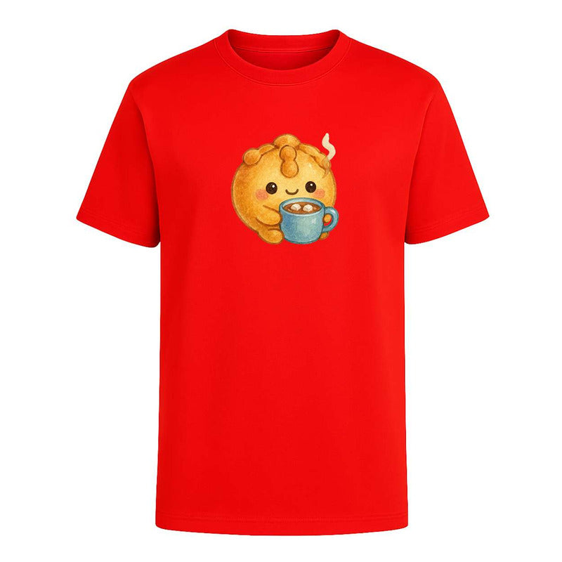Playera Pan De Muerto Kawaii Con Chocolate Cute Infantil