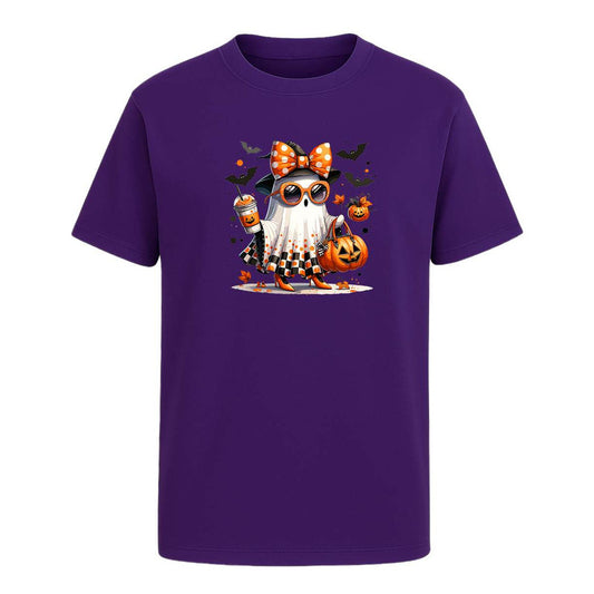 Playera Fantasma Con Gafas Y Café - Infantil