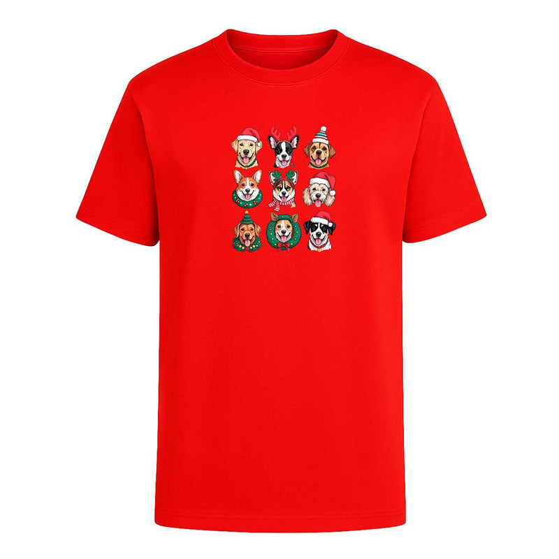 Playera Perros Navideños Dog Lover Santa Regalo Infantil