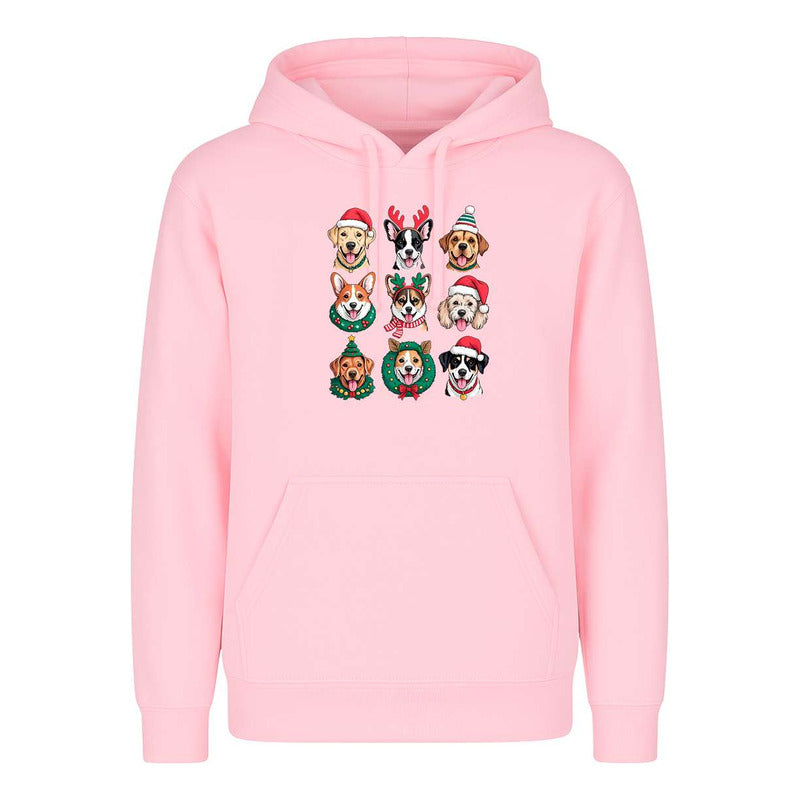 Sudadera Perros Navideños Dog Lover Santa Regalo Unisex