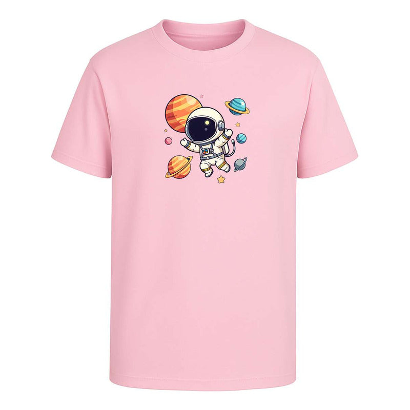 Playera "Astronauta Kawaii" Planetas - Hombre