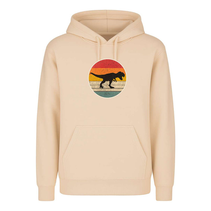 Sudadera Dinosaurio Retro Silueta Vintage Para Fans Unisex