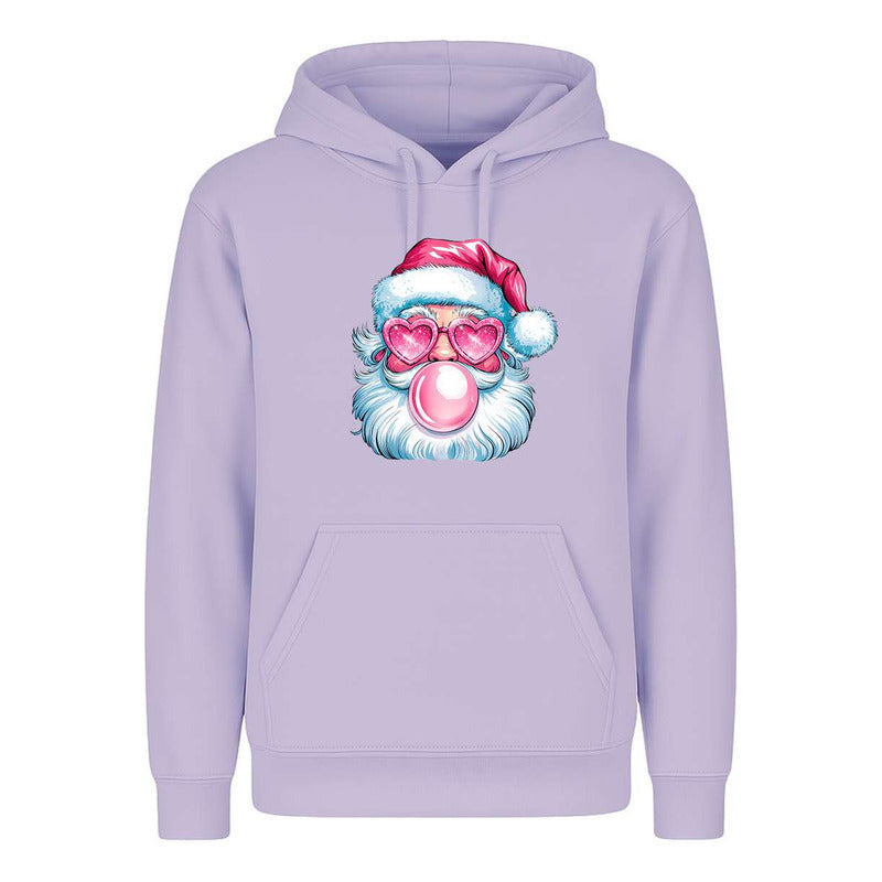 Sudadera Santa Cool Lentes Corazón Chicle Divertida Unisex