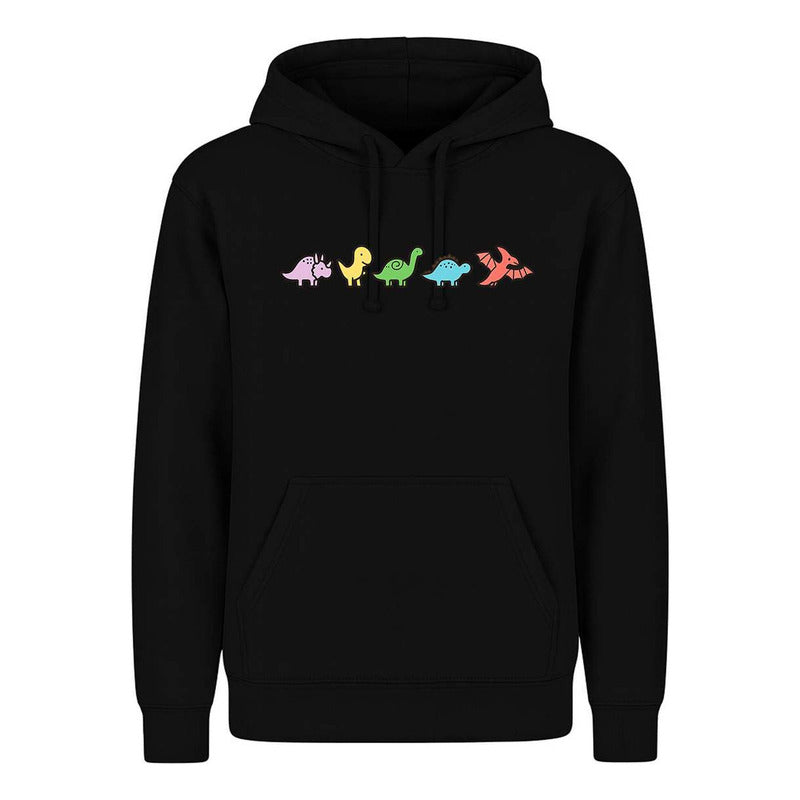 Sudadera Dinosaurios Kawaii Divertida Minimalista Unisex