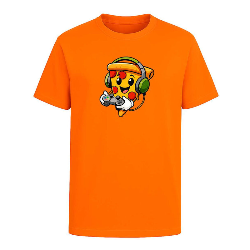 Playera Pizza Gamer Con Audífonos Control Divertida Infantil