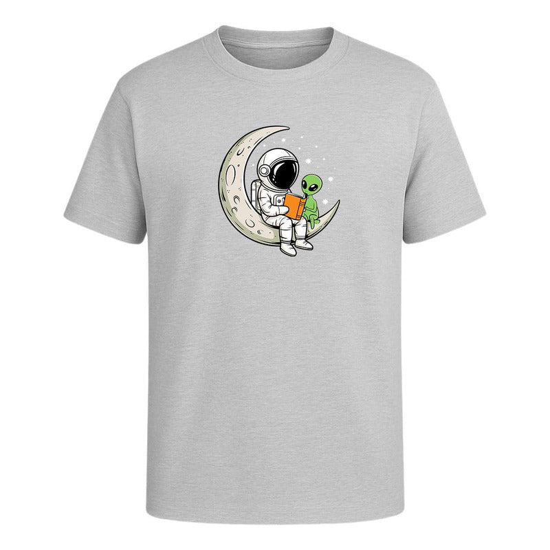 Playera "Astronauta y Alien" Lectura Kawaii - Infantil