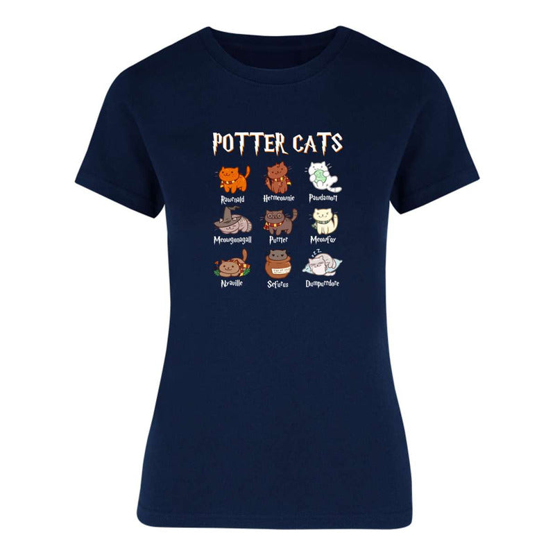 Playera Harry Potter Gatos Potter Cats Para Dama