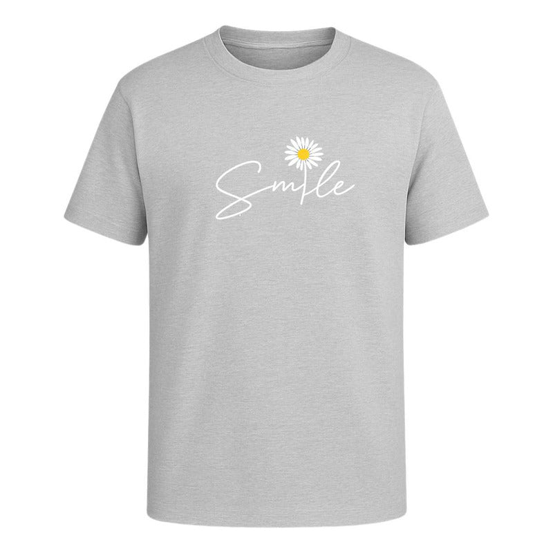 Playera Smile Margarita Frase Positiva Good Vibes Unisex