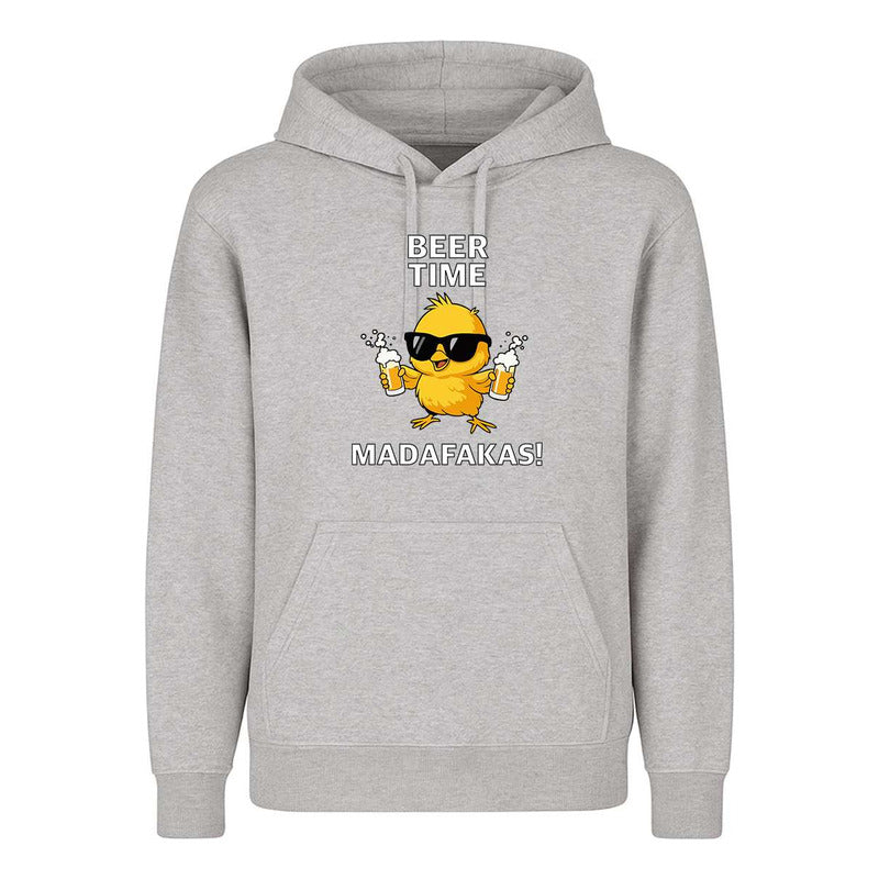Sudadera Beer Time Madafakas Pollito Cerveza Broma Unisex