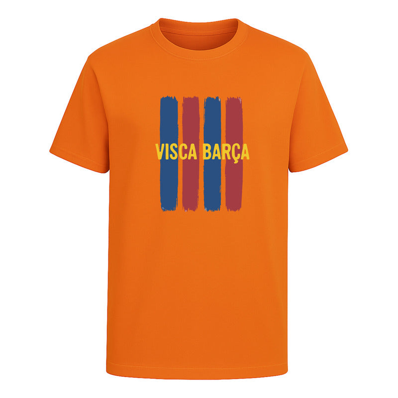 Playera Visca Barça Fútbol Barcelona Fan Colores Unisex