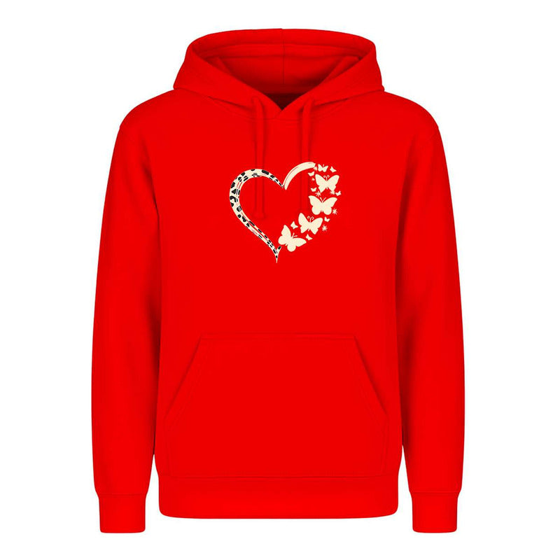 Sudadera Corazón Con Mariposas Regalo Pareja Y Amor Unisex