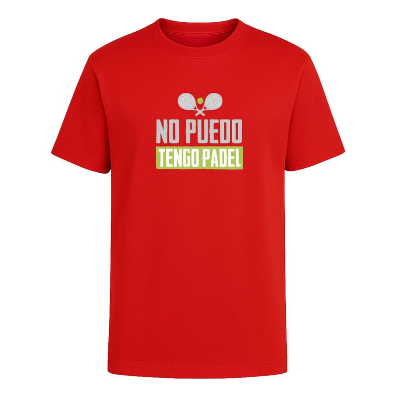 Playera No Puedo Tengo Pádel Infantil Frase Divertida