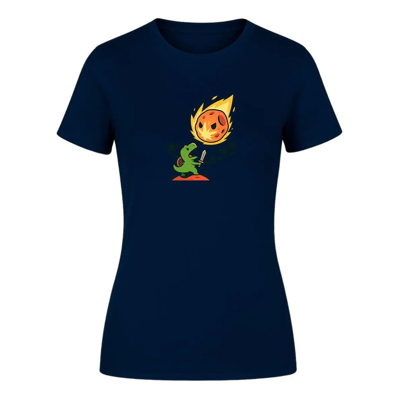 Playera "Dinosaurio vs Asteroide" Humor - Dama