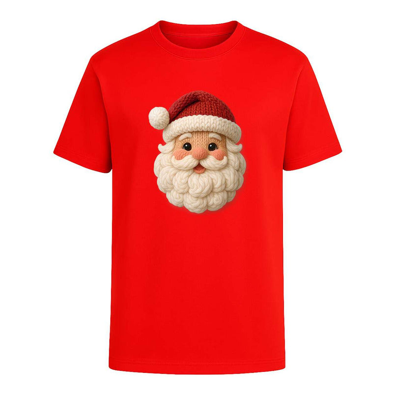 Playera Santa Tipo Knit Cute Navideña Kawaii Regalo Unisex