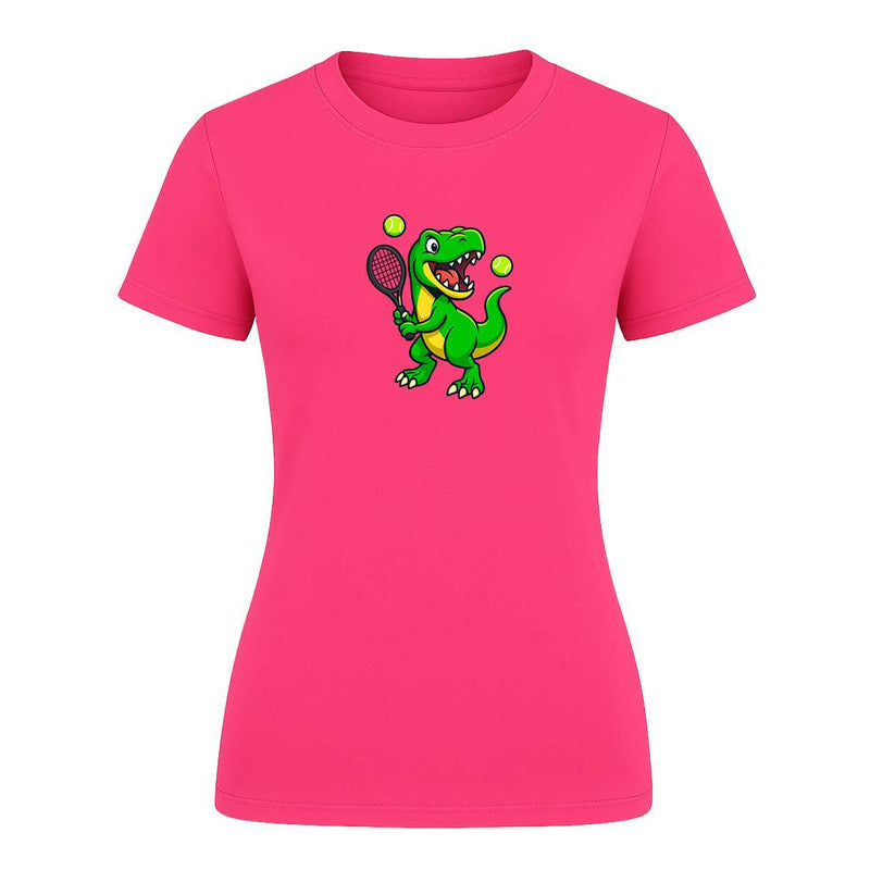 Playera "Dinosaurio Tenista" T-Rex - Dama