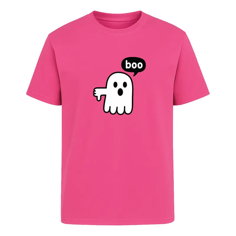 Playera Fantasma Boo Diseño Divertido Minimalista Unisex