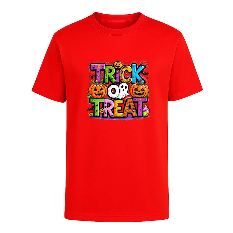 Playera Trick Or Treat Infantil Fantasma Calabazas Halloween